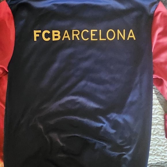 Men’s FCB Barcelona Soccer Track Jacket Blue-Red Size Medium - Picture 6 of 10